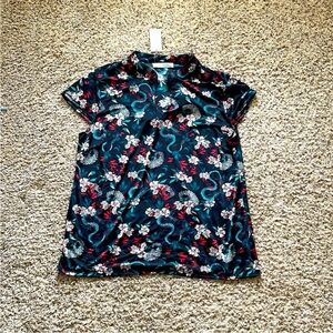 NWT Suzy Shier Black Top with Cap Sleeves Sz 2x